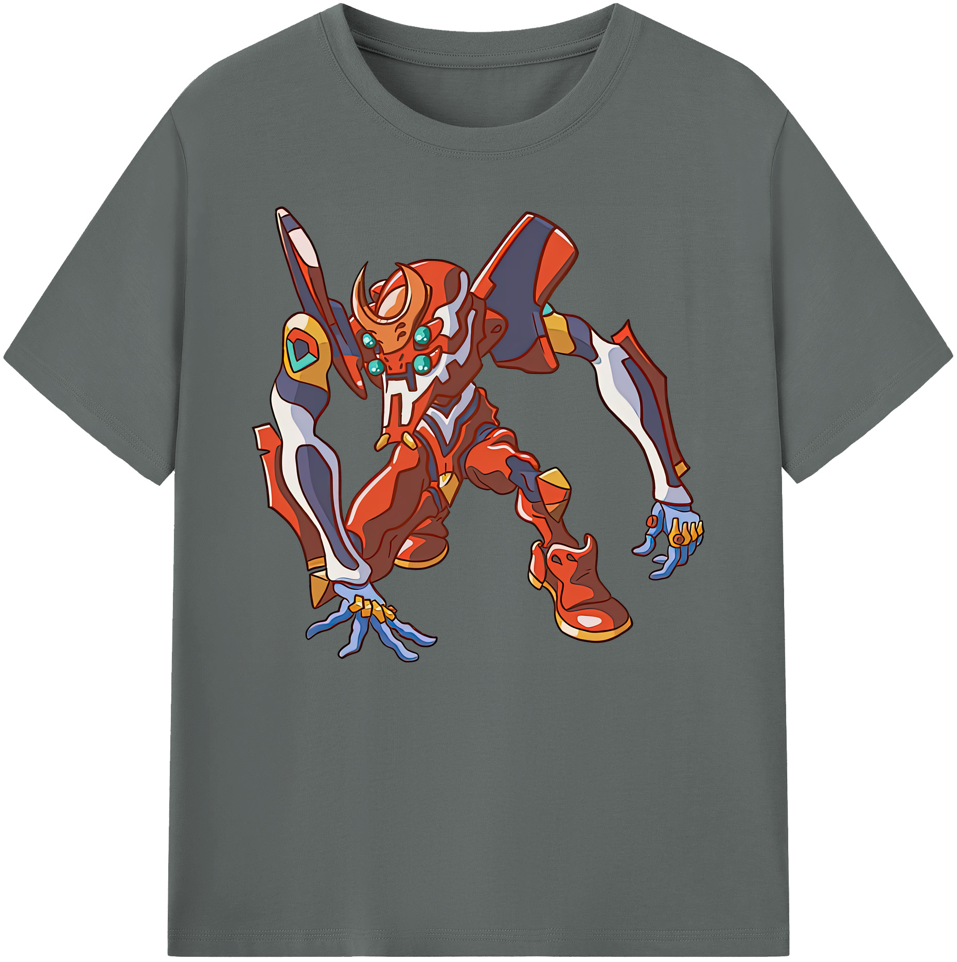 （画像用） EVA 新世紀エヴァンゲリオン 綿100％ メンズ半袖Tシャツ｜肌触りやわらか＆通気性